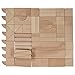 ECR4Kids Hardwood School Classroom Building Shape Blocks for Kids (64-Piece Set)
