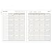 Day Runner Daily / Monthly Planner Refill 2017, 2 Page Per Day, 8-1/2 x 11