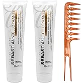 Pack of 2 Cellophanes Color Caramel Brown, Color Revitalizer with A3 Complex (Caramel Brown - 10.1 oz / 300 ml) w/comb