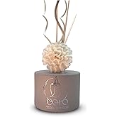 Colo Chamomile Tea Reed Diffuser 6.8 fl oz – Calming Natural Scent with Cream Sola Flower – Matte Glass Jar Aromatherapy Diffuser – Minimalist Home Fragrance & Gift for Relaxation