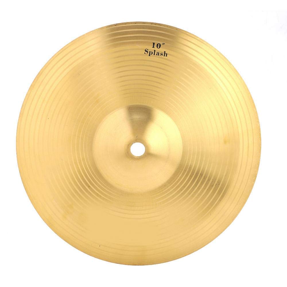 Bnineteenteam Splash Cymbal,Durable Brass 10in Splash Cymbal Musical Instrument Accessory for Drum Set Musical Instrument Accessories