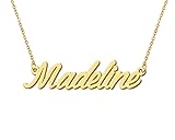 Aoloshow 18k Gold Plated Madeline Name Necklace