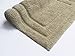 Chardin Home - 100% Cotton two Piece Classicc Bath Rug Set, (21''x34'' & 17''x24'') with anti-skid spray latex back, Linen