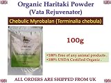 HARITAKI POWDER 100% USDA CERTIFIED ORGANIC - 100gm
