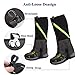 ayamaya Hiking Gaiters Waterproof Kids’ Snow Leg Gaitors, Breathable High Boots Children Snake Ski Gaiters for Outdoor Sports Walking Hunting Climbing Mountain Snowboarding (Adult- Black)