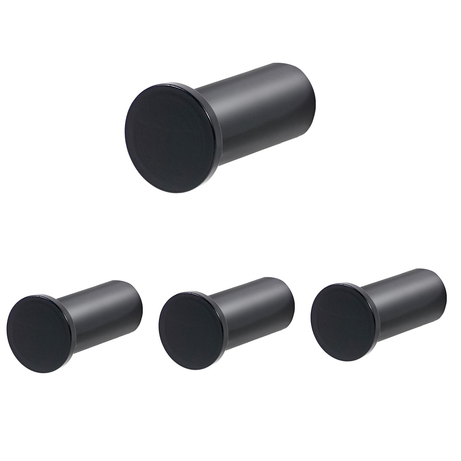 Vista Wall Hooks Screw SUS304 Stainless Steel Coat Hook Heavy Duty with Drilling for Bathroon, Bedroom, Kitchen, Bedroom 4 Pack