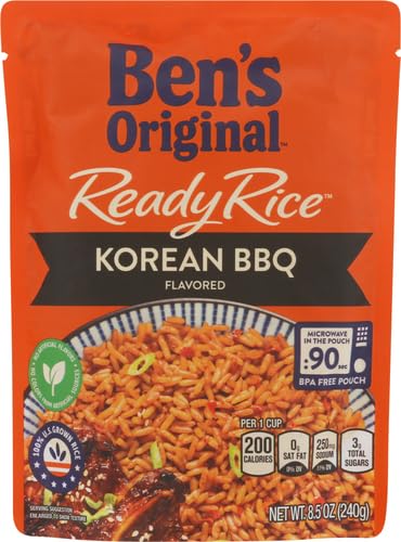 BEN’S ORIGINAL READY RICE KOREAN BBQ FLAVORED RICE, EASY DINNER SIDE, 8.5 OZ POUCH