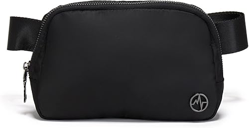 Pander 1L Fanny Pack Everywhere Belt Bag, Bum Bag Crossbody Bags for Women with Adjustable Strap (Black)