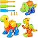 Mi-wonder Dinosaur Take Apart Toys Construction Engineering STEM Learning Toy Dinosaur Building and Construction Play Set - Pack of 3 with Tools