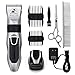 Dog Grooming Clippers - Cordless Quiet Pet Hair Clippers Trimmer, Professional Hair Clipper Set with Stainless Steel Blades, Dog Comb Shears for Dogs Horse Cats Pet