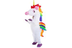 HSCTEK Adult Inflatable Unicorn Costume Women Men