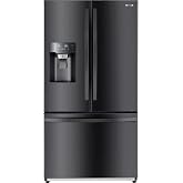 Winia WRFS26SUJE 25.5 Cu. Ft. French Door Dispenser Refrigerator With a Dual Ice Maker - Black Stainless Steel