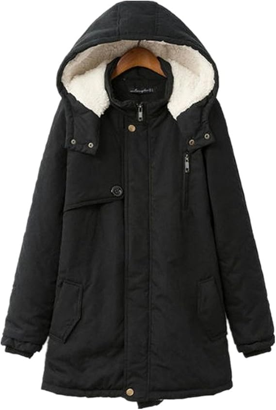 Dreamskull Women's Winter Hooded Coats Plus Size Fleece