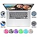 Casiii MacBook Pro Keyboard Cover fit MacBook, MacBook Pro, MacBook Air, Wireless and iMac, 13 15 17 Inch, with/Without Retina, Ultrathin Fits 2015 Models and Older Silicone (Black)