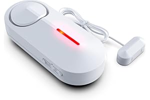 HXALARM Overflow Alarm Water Alarm Sink Overflow Alarm for Kitchen Bathtub Water Detctor Alarm Sump Pump Water Sensor Alarm Water Leak Detector Basement Floor 90 db with Indicator Light Water Cable