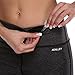 Aenlley Women's Activewear Yoga Pants High Rise Slim Fit Tights Cropped Capris Color BlackGrey+DarkGrey Size M