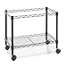 Alera ALE Single-Tier Rolling File Cart, 24w x 14d x 21h, Black