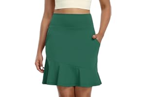 Tivifox Womens Golf Skirts High Waisted Tennis Skirt with Pockets Shorts