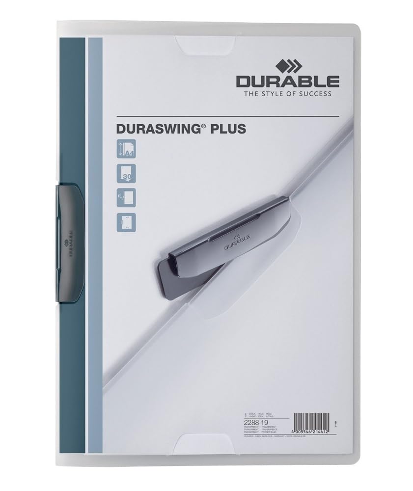 Durable Duraswing Plus File for 1-30 A4 Sheets - Transparent (Pack of 5)