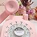 VIVISKY Classic 1960's Design Rotary Retro Rotary Dial Bell Desk Telephone (Pink)