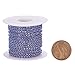 BENECREAT 10 Yard Crystal Rhinestone Close Chain Clear Trimming Claw Chain Sewing Craft about 2880pcs Rhinestones, 2mm - Sapphire (Silver Bottom)