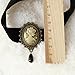 Lace Living Fashion Sexy Retro Black Victorian Cameo Pearl Bead Velvet Choker Necklace