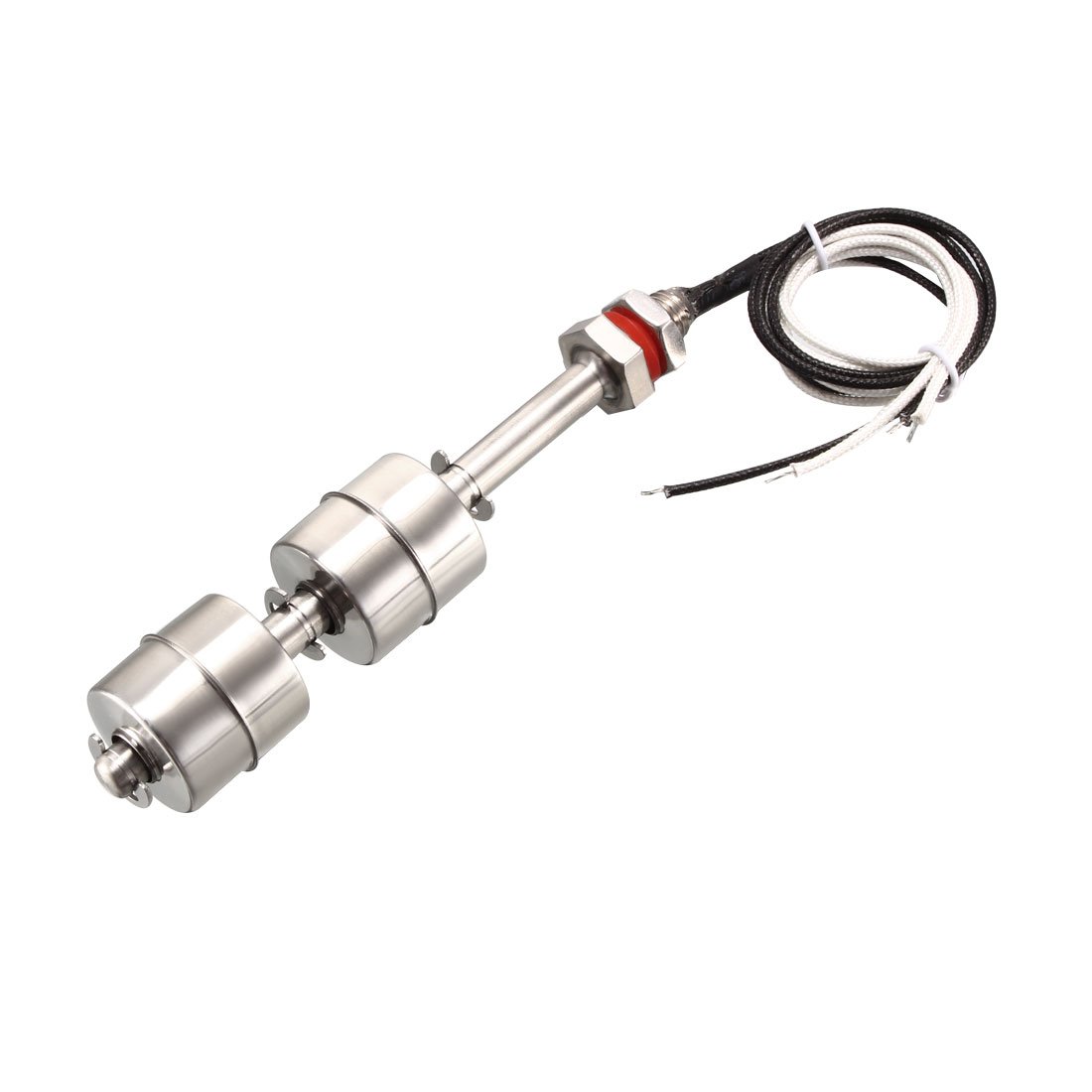 Sourcingmap Stainless Steel Float Switch for Water Pump Tank Swim Pool Garden Pond Liquid Water Level Sensor M10 134mm Length