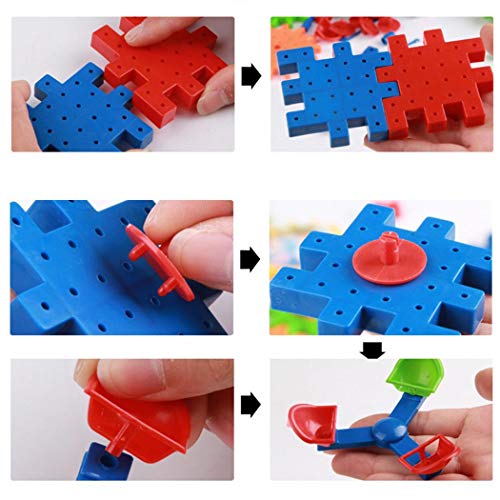 Bifast Kids 81 PCS Electric Building Blocks Set,Rotating Gear Electric