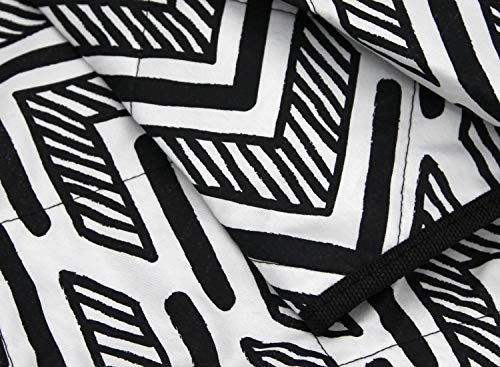 MARQUESS Picnic Blanket-Water & Sand Resistant Large Outdoor Handle Tote Mat for Spring Summer, Folding & Lightweight for Beach Camping Grass Playtime (Zigzag)