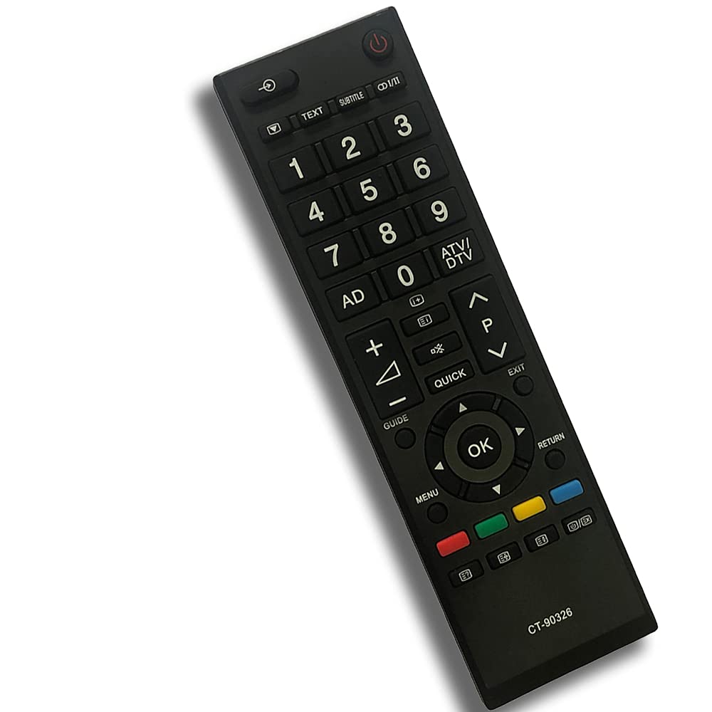 YOUKONG NEW Replacement CT-90326 Remote Control fit for Smart TV 26AV607PG 26AV615DB 32AV607PG 32AV607PR 32AV615DB 32AV605PR 32AV607P 32AV633DB 32AV603PG 32LV655D 32AV603PR