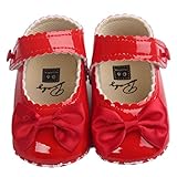 Binmer(TM) Baby Girl Bowknot Leater Shoes Sneaker Anti-slip Soft Sole Toddlerr