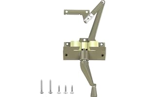 TAMIDN Split Arm Operator, Left Hand Window Crank Replacement, with Window Crank Handles, Fits Perma-Shield Casement Windows Manufactured from 1982 to 1995（ Olive Green ）