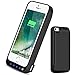 iPhone 5 5S 5C SE Battery Case,VinPone 4800mAh Rechargeable Backup Battery Charger Case for iPhone 5 5S 5C SE (Built in Extra USB Power Bank) Power Battery Pack Backup Juice Bank (Black-4800mAh)
