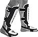 RDX Shin Guards for Kickboxing, Muay Thai, MMA Fighting and Training, Cowhide Leather Instep Leg Protector Foam Pads for Sparring, Martial Arts, Protective Gear for BJJ and Boxing