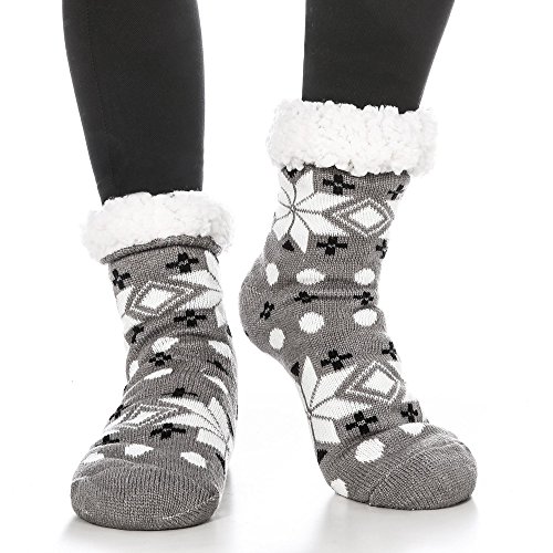 Buy Women's Fuzzy Socks Winter Thermal Cozy Warm Indoor Non Skid Knit