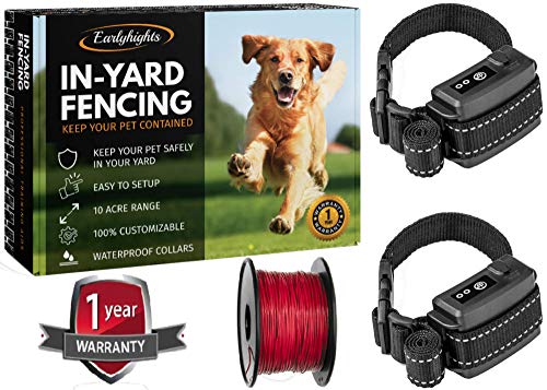 Earlyhights Underground Invisible Electric Outdoor Dog Fence Containment System