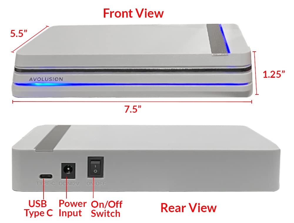 Avolusion PRO-X (White) 4TB USB 3.0 External Gaming Hard Drive for PS5 Game Console (Renewed)