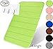 Yimobra Memory Foam Bath Mat, 31.5 x 19.8 Inches, Comfortable, Soft, Maximum Absorbent, Machine Wash, Non-Slip, Thick, Easier to Dry for Bathroom Floor Rug, Light Green