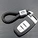 For Subaru Logo Emblem Key Chain Key Ring Metal Alloy BV Style Black Leather Gift Decoration Accessories