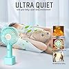 JUMKEET-Mini-Handheld-Portable-Fan-Desk-Fan-USB-Rechargeable-Battery-2600-mAh-Personal-Fan-with-Base-Table-Fan-Cooling-Electric-Sport-Fan-3-Speeds-for-Home-Travel-Office-Room-Outdoor-School-Blue Jumkeet Mini Handheld Portable Fan Desk Fan USB Rechargeable Battery 2600 mAh, Personal Fan with Base, Table Fan Cooling…