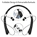 Wireless Bluetooth Headset, EGRD Foldable Retractable Neckband Headphones-[30 Hrs Playtime] Compatible Xs MAX/ 8/7 Plus Samsung Galaxy S9 Note 8 Cellphones