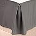 Nestl Pleated Bed Skirt, Easy Fit Bed Skirt, 14” Inch Tailored Drop Bed Skirt, Soft Double Brushed Premium Microfiber Ruffle Bed Skirt, Luxury Bedskirt, Hotel Bed Ruffle, King Bed Skirt Dark Gray
