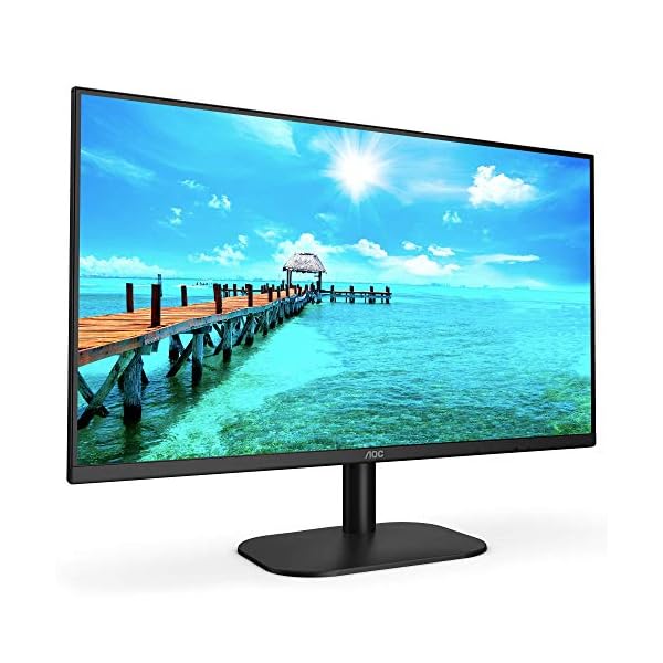 AOC 27B2DA - 27 Inch FHD Monitor, 75Hz, 4ms, IPS, LowBlue mode, Slim Design , FlickerFree, Speakers (1920x1080 @ 75Hz…