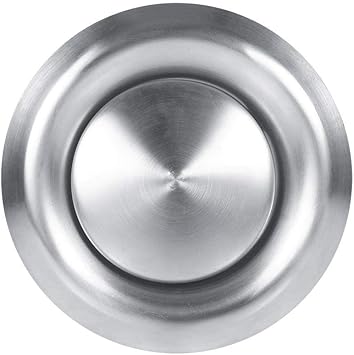 Rejilla de ventilación redonda de acero inoxidable, cubierta de