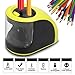 Electric Pencil Sharpener - Rechargeable Pencil Sharpener with USB or Battery Operated for Kids, Artist, Student, Professionals (Batteries not Included) (2 Holes(6-8mm & 9-12mm))