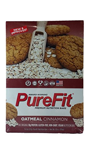 PureFit Nutrition Bar, Oatmeal Cinnamon, 2-Ounce Bars (Pack of 15)