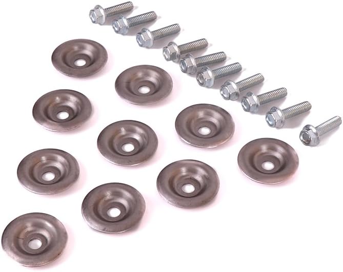 KEMIMOTO 10 Set UTV Skid Plate Washer and Bolt Kit for Polaris Ranger RZR 500 570 700 800 900
