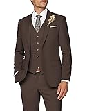 Wangyue Mens Suit Wedding Suits for Men 3 Piece