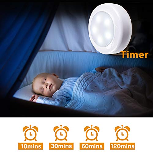 Eicaus Wireless Under Cabinet Lighting 8 Pack, Led Puck Lights with Remote Control for Counter Kitchen Closet, Battery Powered, Auto Off Timer, Tap On/Off, Stick on Anywhere - Thumbnail 4