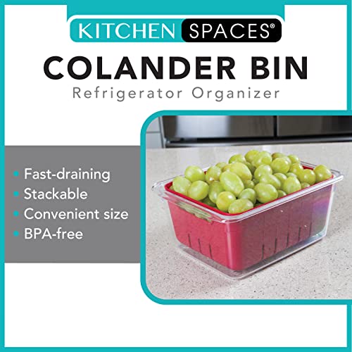 Kitchen Spaces KSCB12AMZ Colander Bin Stackable Food Storage Organizer
